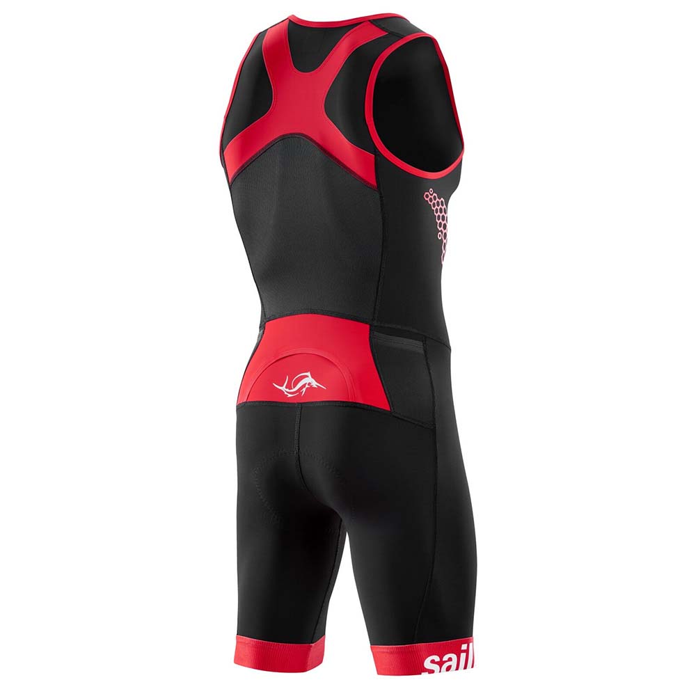TRISUIT ZWART-ROOD HEREN